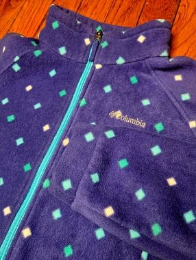 Columbia Girls XL 18-20 Fleece Zip-Up Coat Jacket Pullover Multicolor A3